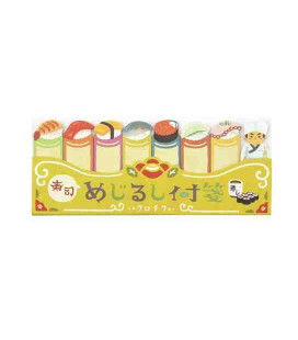 Self-adhesive bookmarkers - Kurochiku (Kyoto, Japan)-  Sushi model