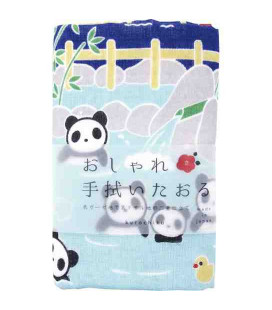 Toalla japonesa tenugui Kurochiku (Kyoto)- Modelo Panda