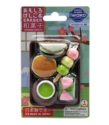 Iwako Puzzle Eraser - Japanese Sweet - (Gomas de borrar con diseños) Hecho en Japón