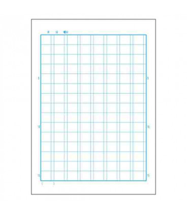 Cuadernillo Kyokuto para práctica de escritura de los Kanji - 120 kanjis por página