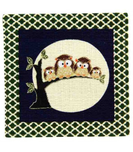 Posavasos reversible Kurochiku (Kyoto)- Modelo: Fukurou kon