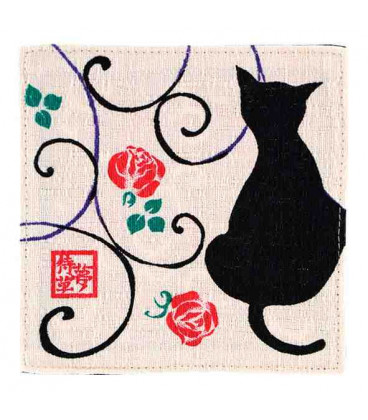 Posavasos reversible Kurochiku (Kyoto)- Modelo: Kuroneko shiro