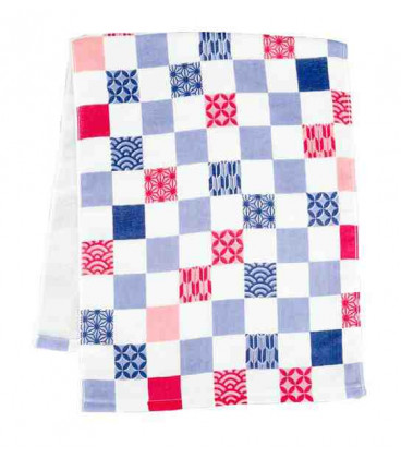 Toalla japonesa tenugui Kurochiku (Kyoto)- Modelo Idori ichimatsu