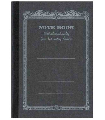 Apica CD8 - Notebook (Tamaño B7 - Color negro - Pauta rayada - 72 páginas)