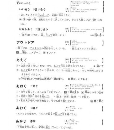 Japanese vocabulary dictionary - When and how to use words (Incluye descarga de audio)