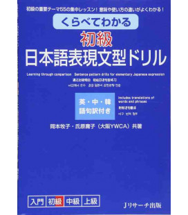 Learning through comparison - Sentence pattern drills for elementary Japanese expression