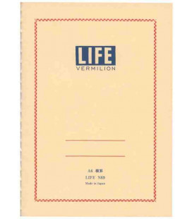 Cuaderno Life Vermilion - N69 (Tamaño A6 - Color amarillo - Pauta a rayas - 64 paginas)