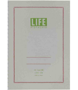 Cuaderno Life Pistachio - N79 (Tamaño A6 - Color gris - Pauta a cuadros - 64 paginas)