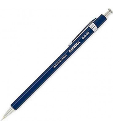 Bolígrafo Japonés Sierra (Carcasa madera de cedro) - Tinta Negra - Tamaño L - Color azul oscuro