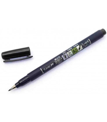 Rotulador Tombow - Fudenosuke Brush Pen GDC 111 - Punta dura y extrafina - Tinta negra