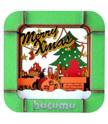 Hacomo Box - Tarjeta de regalo tridimensional - Modelo Santa Claus