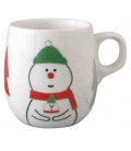 Decole - Taza navideña de cerámica con muñeco de nieve - Modelo ZXS-74041