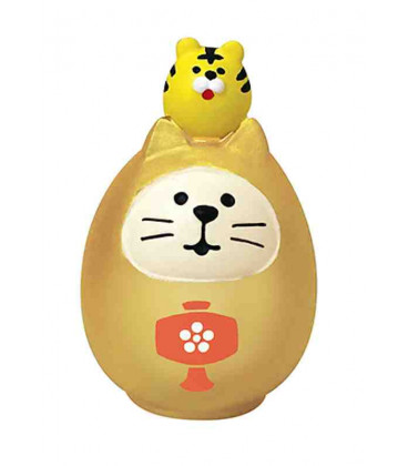 Decole - Gato Daruma dorado - Concombre Fuku Mono - Modelo ZCB-43944