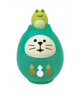 Decole - Gato Daruma verde - Concombre Fuku Mono - Modelo ZCB-43946
