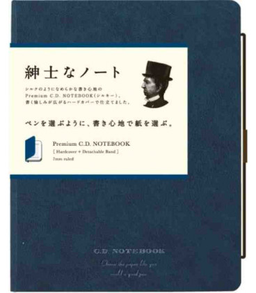 Apica Premium C.D. Notebook - Hardcover - Tamaño A5 - Color azul marino - Pauta rayada - 96 hojas