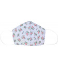 Mascarilla Japonesa Textil y Lavable - Cool Mask - Estampado de flores rosas