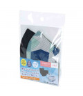 Pack de 2 mascarillas japonesas - Spice of Life - UV Protection - Ice Blue & Navy - Tamaño pequeño