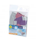 Pack de 2 mascarillas japonesas textiles - UV Protection - Ice Pink & White - Tamaño normal