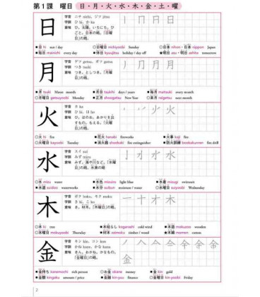 Kanji exercise book 500 - For foreigners who learn Japanese - You can master how to write and read!