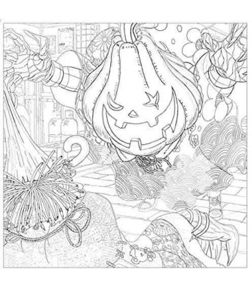 Akihiro Nishino's Poupe Lle of Chimney Town - Libro para colorear