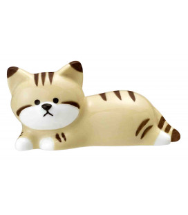 Decole - Soporte de porcelana para palillos con forma de gato - Modelo WL-28533