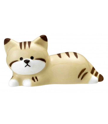 Decole - Soporte de porcelana para palillos con forma de gato - Modelo WL-28533