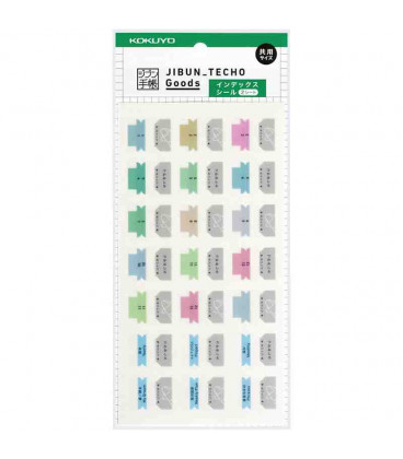 Kokuyo Jibun Techo Goods - Etiquetas índice - Mini A5 Slim - 2 Unidades