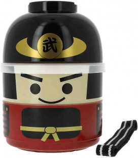Hakoya Kokeshi Bento - Tamaño M - Modelo 50643 (Bushi) - Color negro