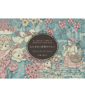 Post Card Book - Waltzes for the Seasons - Libro para colorear