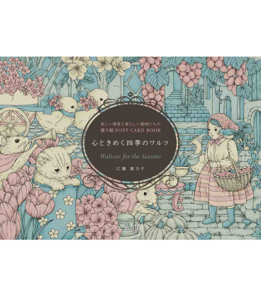 Post Card Book - Waltzes for the Seasons - Libro para colorear