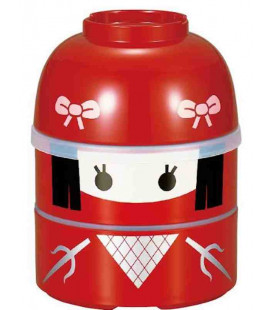 Hakoya Kokeshi Bento - Tamaño L - Modelo 303650 (Kunoichi) - Color rojo