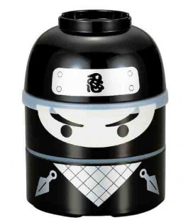 Hakoya Kokeshi Bento - Tamaño L - Modelo 303643 (Ninja) - Color negro