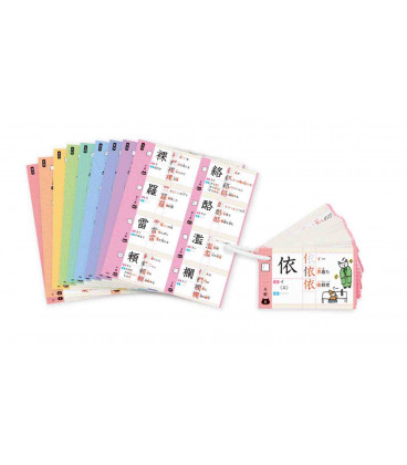 Chugaku juyo kanji oboeru Card - 925 tarjetas de kanji + Anillas