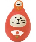 Decole - Gato Daruma rojo - Concombre Fuku Mono - Modelo ZCB-43945