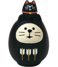 Decole - Gato Daruma negro - Concombre Fuku Mono - Modelo ZCB-43948
