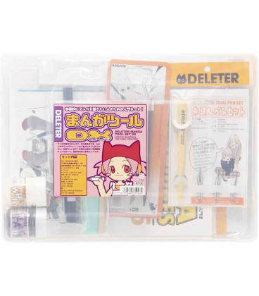 Deleter Manga Tool Set Deluxe - Artistic Materials for Comic Creators - Kit para dibujar manga