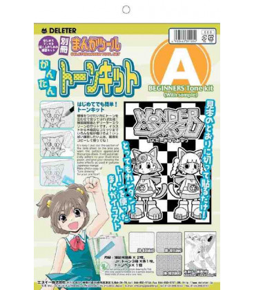Deleter Manga Tool Set - Beginners Tone Kit A (With Sample)
