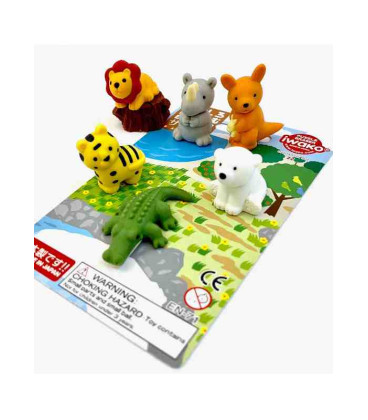 Iwako Puzzle Eraser - Safari  - (Made in Japan) 