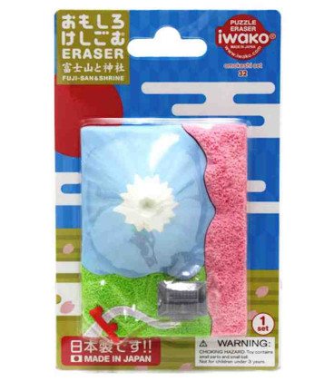 Iwako Puzzle Eraser - Fuji-San&Shrine  - (Made in Japan) 
