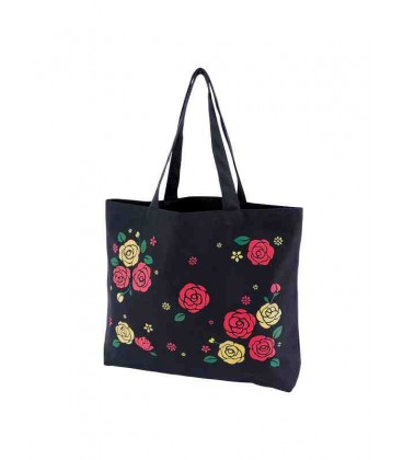 Sacola japonesa Kurochiku - Modelo Bara - 100% algodão
