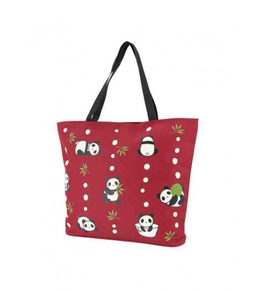 Sacola japonesa Kurochiku - Modelo Panda - 100% poliéster