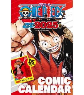 One Piece - Comic Calendar 2025 (For Desk, with 15 Special Design Cards)