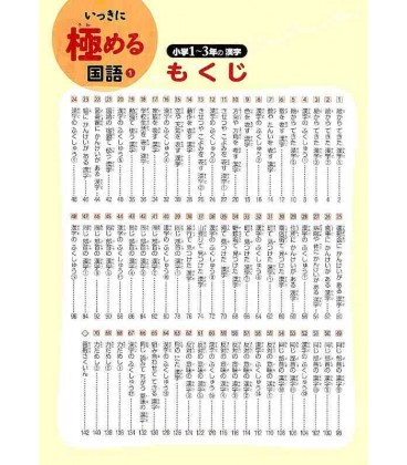 Ikkini kiwameru kokugo shogaku 1-3-nen no kanji