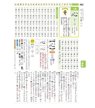 New Rainbow (Elementary School Japanese Kanji Dictionary) - 6th edition - (Wide Version)