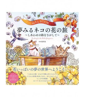 Looking for the Bell of Happiness - Dreaming Cat's Flower Journey - Livro de colorir