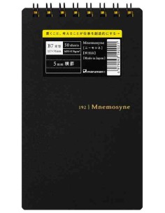 Maruman Mnemosyne Notebook N192A (Formato B7) - Pautado - 50 folhas