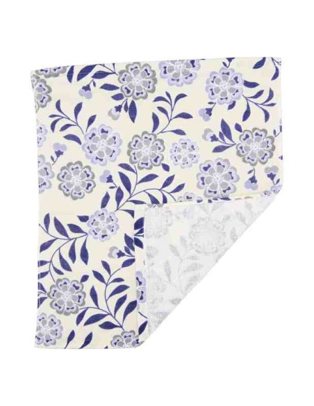 Lenço japonês Kurochiku (Kyoto)- Modelo Onsen Usu Hai Hana