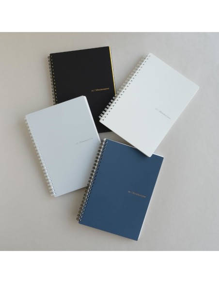 Maruman Mnemosyne Soft Notebook N295-05 (Formato A5) - Pautado 7 mm - 80 folhas - Preto