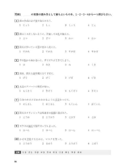 Nihongo no Mori: One book to pass the JLPT N2