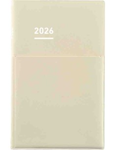 Jibun Techo Kokuyo - Agenda 2026 - Biz Diary - A5 Slim - Bege